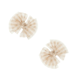 Baby Bling Bows - Baby Bling Bows - Baby Bling® 2 - Pack Tulle Baby FAB® hair bow clips - Classy Rascals Boutique
