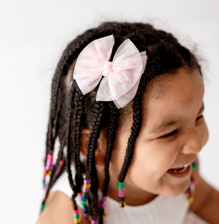 Baby Bling Bows - Baby Bling Bows - Baby Bling® 2 - Pack Tulle Baby FAB® hair bow clips - Classy Rascals Boutique