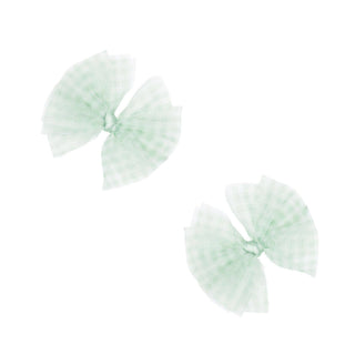 Baby Bling Bows - Baby Bling Bows - Baby Bling® 2 - Pack Tulle Baby FAB® hair bow clips - Classy Rascals Boutique