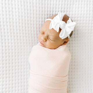 Baby Bling Bows - Baby Bling Bows - Baby Bling® Baby FAB® Skinny soft nylon bow headband - Classy Rascals Boutique
