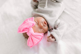 Baby Bling Bows - Baby Bling Bows - Baby Bling® FAB - BOW - LOUS® nylon bow headband: neon pink - Classy Rascals Boutique