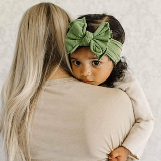 Baby Bling Bows - Baby Bling Bows - Baby Bling® FAB - BOW - LOUS® soft nylon bow headband - Classy Rascals Boutique