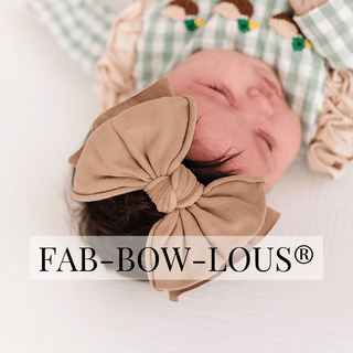 Baby Bling Bows - Baby Bling Bows - Baby Bling® FAB - BOW - LOUS® soft nylon bow headband - Classy Rascals Boutique