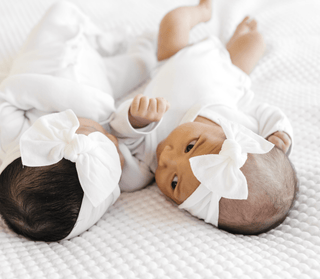 Baby Bling Bows - Baby Bling Bows - Baby Bling® Itty Bitty Knot small soft nylon bow headband - Classy Rascals Boutique