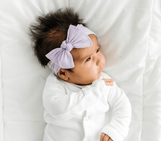 Baby Bling Bows - Baby Bling Bows - Baby Bling® Itty Bitty Knot small soft nylon bow headband - Classy Rascals Boutique