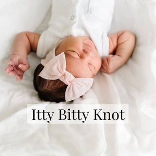 Baby Bling Bows - Baby Bling Bows - Baby Bling® Itty Bitty Knot small soft nylon bow headband - Classy Rascals Boutique