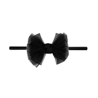 Baby Bling Bows - Baby Bling Bows - Baby Bling® Tulle Baby FAB® Skinny soft tulle bow headband - Classy Rascals Boutique