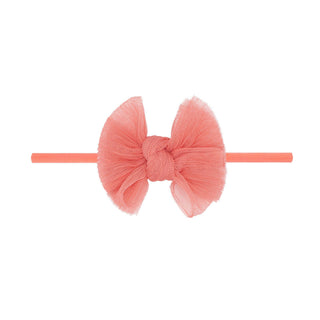 Baby Bling Bows - Baby Bling Bows - Baby Bling® Tulle Baby FAB® Skinny soft tulle bow headband - Classy Rascals Boutique