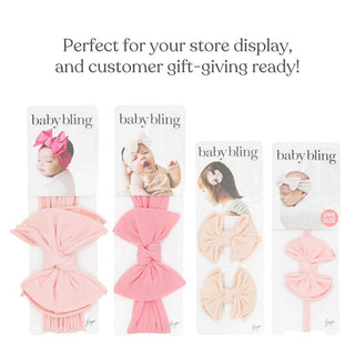Baby Bling Bows - Baby Bling Bows - Baby Bling® Tulle Baby FAB® Skinny soft tulle bow headband - Classy Rascals Boutique