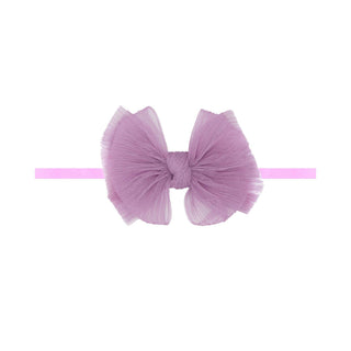Baby Bling Bows - Baby Bling Bows - Baby Bling® Tulle Baby FAB® Skinny soft tulle bow headband - Classy Rascals Boutique