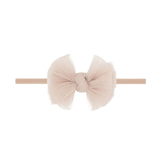 Baby Bling Bows - Baby Bling Bows - Baby Bling® Tulle Baby FAB® Skinny soft tulle bow headband - Classy Rascals Boutique