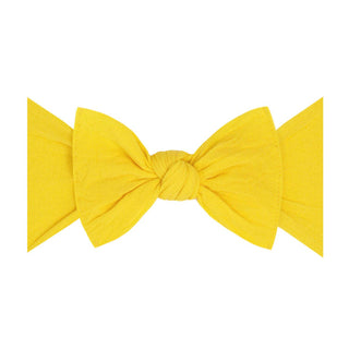 Baby Bling Bows - Baby Bling Bows - THE KNOT Soft nylon headband: canary yellow - Classy Rascals Boutique