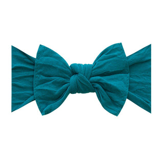 Baby Bling Bows - Baby Bling Bows - THE KNOT Soft nylon headband: emerald - Classy Rascals Boutique