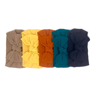 Baby Bling Bows - Baby Bling Bows - THE KNOT Soft nylon headband: emerald - Classy Rascals Boutique