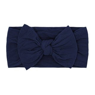 Baby Bling Bows - Baby Bling Bows - THE KNOT Soft nylon headband: navy - Classy Rascals Boutique