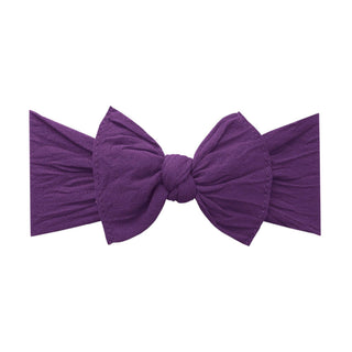 Baby Bling Bows - Baby Bling Bows - THE KNOT Soft nylon headband: plum - Classy Rascals Boutique