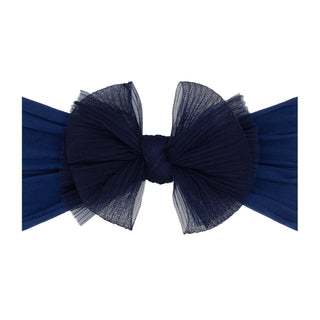 Baby Bling Bows - Baby Bling Bows - TULLE FAB®: pleated navy - Classy Rascals Boutique