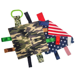 Baby Jack and Company - Baby Jack and Company - Army Camouflage Military Crinkle Tag Square Lovey - Classy Rascals Boutique