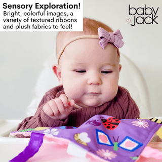 Baby Jack and Company - Baby Jack and Company - Garden Flower Bees and Butterflies Learning Lovey Toy 8"x 8" - Classy Rascals Boutique