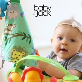 Baby Jack and Company - Baby Jack and Company - Jungle Zoo Crinkle Tag Square 8x8 Tummy Time Toy 8" x 8" - Classy Rascals Boutique