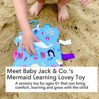 Baby Jack and Company - Baby Jack and Company - Mermaid Narwhals Seahorse Learning Lovey Collection - Classy Rascals Boutique