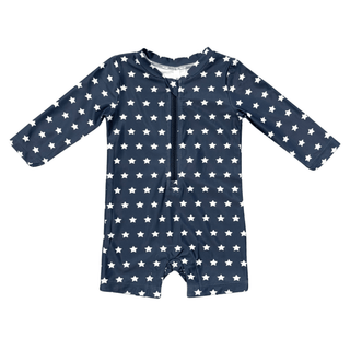 Baby Sprouts - Baby Sprouts Baby One - Piece Rash Guard Swimsuit American Stars - Classy Rascals Boutique