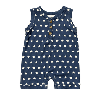 Baby Sprouts - Baby Sprouts Boy's Sleeveless Romper American Stars - Classy Rascals Boutique