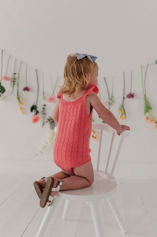 Baby Sprouts - Baby Sprouts Knit Sweater Bodysuit Strawberry Ice - Classy Rascals Boutique