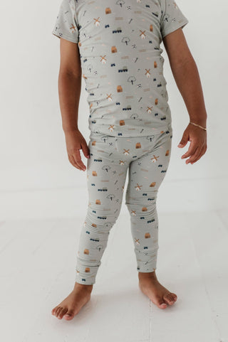 Baby Sprouts - Baby Sprouts Short Sleeve Lounge Set Farm - Classy Rascals Boutique