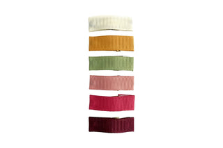 Baby Wisp - Baby Wisp - 6 Small Snap Ribbon Hair Clips - Amelia - Classy Rascals Boutique