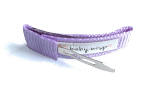 Baby Wisp - Baby Wisp - 6 Small Snap Ribbon Hair Clips - Lilypad - Classy Rascals Boutique