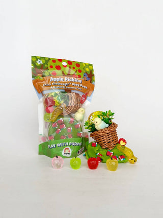 Earth Grown KidDoughs Apple Picking Mini Play Pack | Sensory Dough Kit