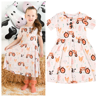 Gigi and Max - Millie Moo TUTU DRESS Bamboo Farm Kids Clothing