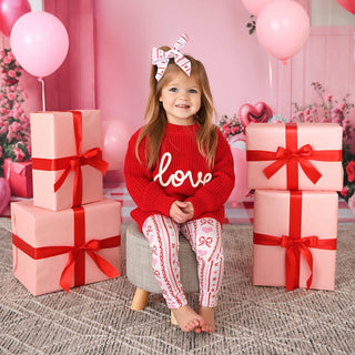Gigi and Max - Love Red SWEATER Valentines Baby Toddler Kids Clothing Top