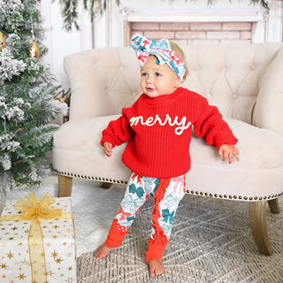 Gigi and Max - Belle Bows RUFFLE ZIP Christmas Bamboo Baby One Piece Outfit