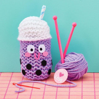 Bright Stripes - Bright Stripes Snack Knit Kit - Boba Buddy - Classy Rascals Boutique