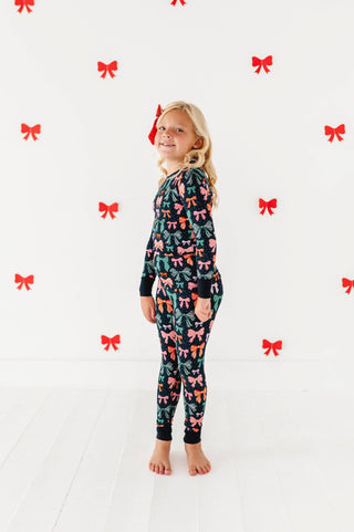 Kiki + Lulu - Merry Little Bows Kids Pajamas