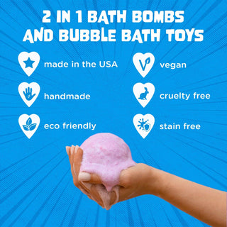 Two Sisters Spa - Monster Bath Bomb for Kids with Surprise Toys Inside