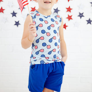 Dreamiere - 4th of July Sunglasses Basic Tank And Short Set