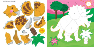 Peter Pauper Press - My First Color-by-Sticker Book -- Dinosaurs