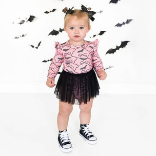 Sweet Wink - Glitter Bat Halloween Coquette Bow Clip - Hair Bows