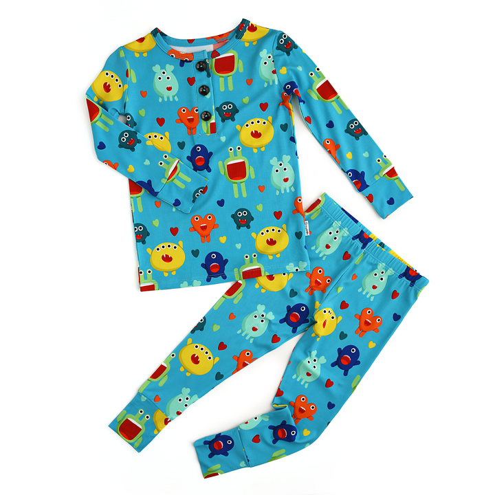 Gigi and Max - Finn Two Piece Valentines Day Outfit Bamboo Monster