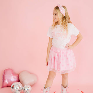 Sweet Wink - Mini Sequin Hearts Valentine's Day Tutu - Kids Clothing