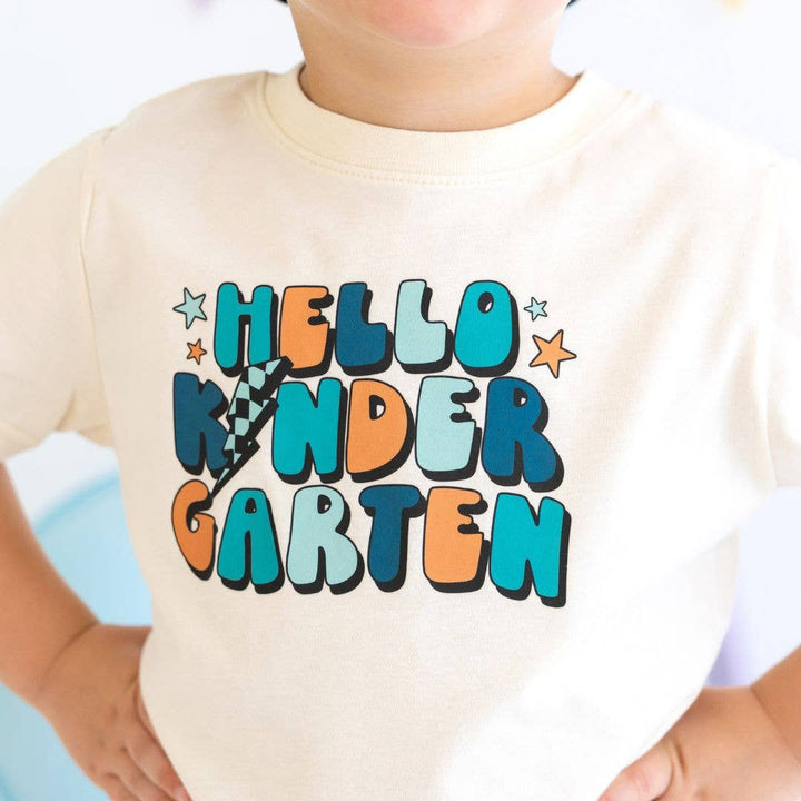 Sweet Wink - Hello Kindergarten Short Sleeve T-Shirt -Back to School Kids