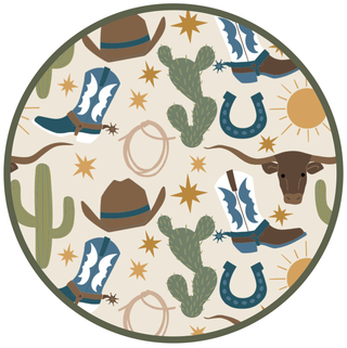 Emerson and Friends - Howdy Western Bamboo Convertible Baby Pajamas