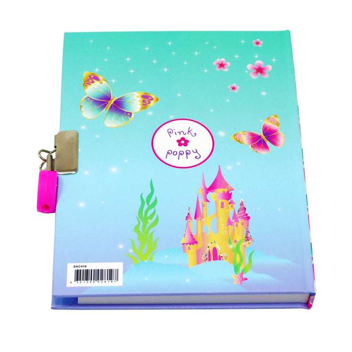 Pink Poppy USA - Shimmering Mermaid Strawberry Scented Lockable Diary | Pack