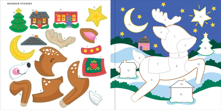 Peter Pauper Press - Christmas First Color by Sticker Book