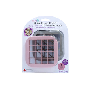 melii - Bite Sized Food & Sandwich Cutter Two Pack-Square & Triangle