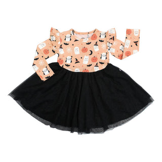 Emerson and Friends - Boo-Tastic Halloween Glow-in-the-Dark Ruffled Twirl Dress