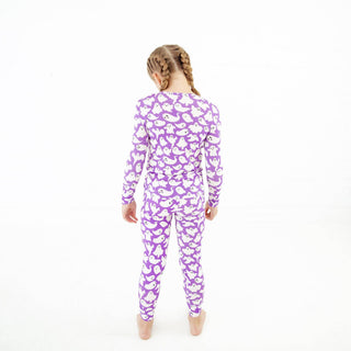 Dreamiere - Paranormal Naptivity Two Piece Pajama Set - Phantom Purple